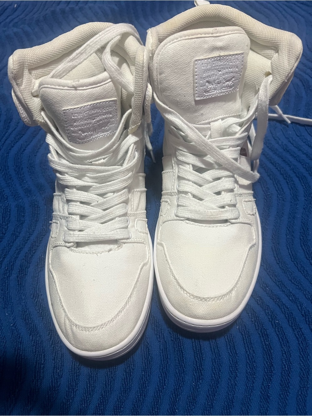 All-White High Top Sneakers